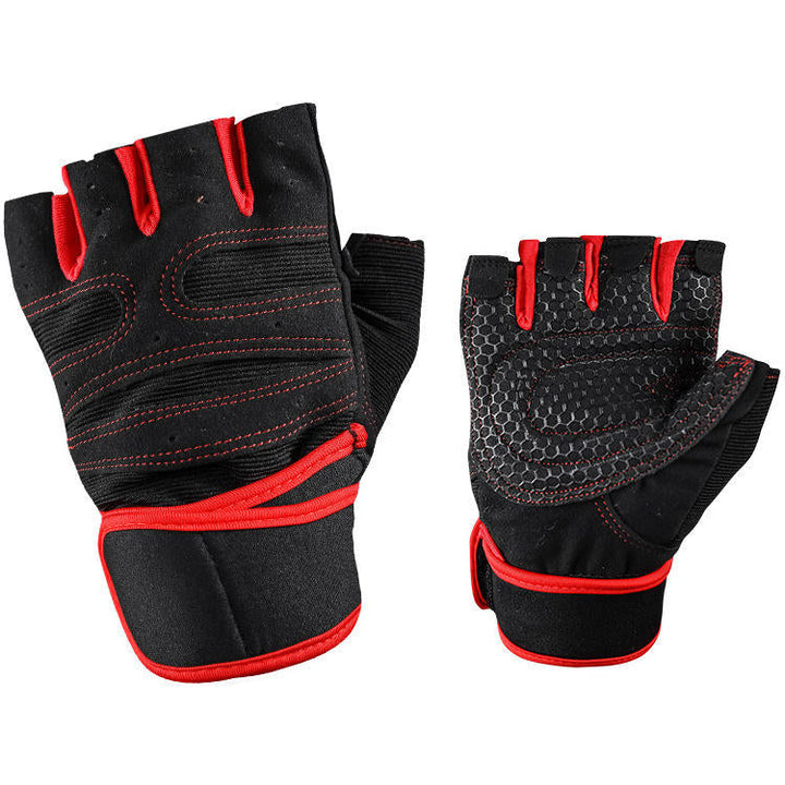 1 Pair Neoprene Sports Weight Lifting Gloves Anti-slip Half Fingers Fitness Exercise Glove Image 6