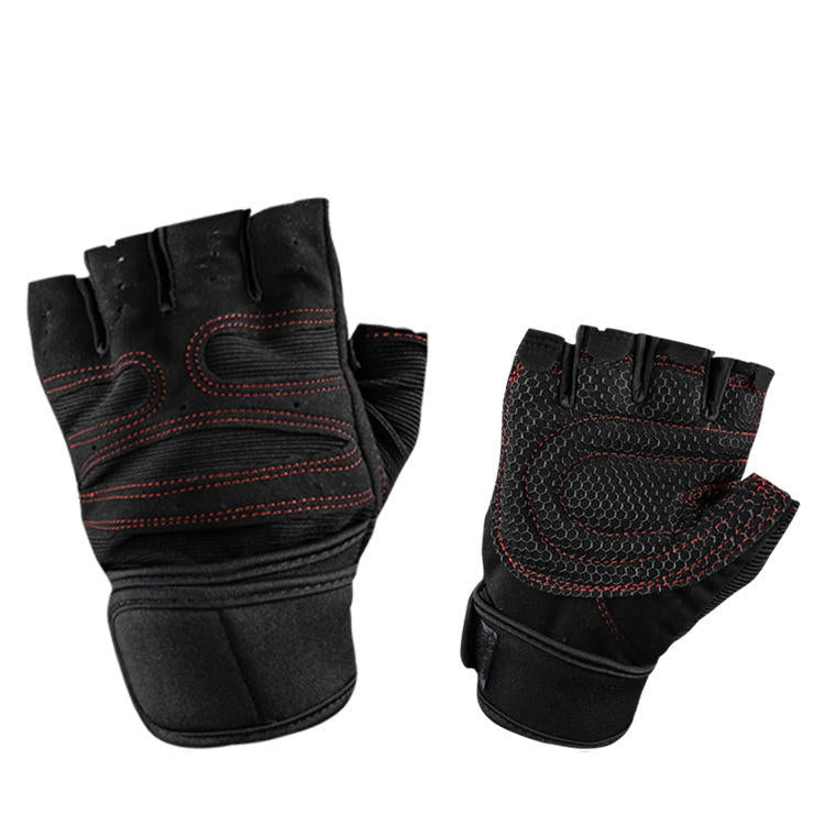 1 Pair Neoprene Sports Weight Lifting Gloves Anti-slip Half Fingers Fitness Exercise Glove Image 8