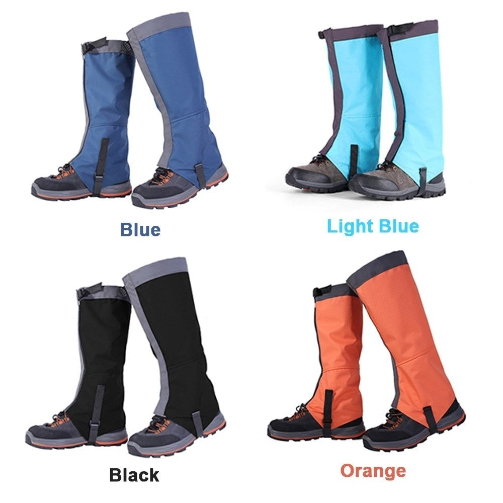 1 Pair Waterproof Leg Gaiters Women Men Boot Legging Gaiter Cover Leg Protection Guard for Skiing Hiking Climbing Image 2