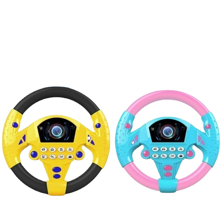 1 PC Learn and Play Driver Baby Steering Wheel Toddler Musical Toys with Lights Sounds Image 4