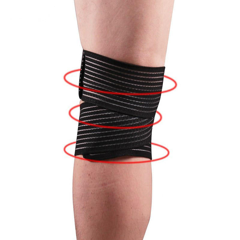 1 pc Knee Pad Polyester Knee Support Elastic Breathable Yoga Sports Fitness Knee Protector Image 4