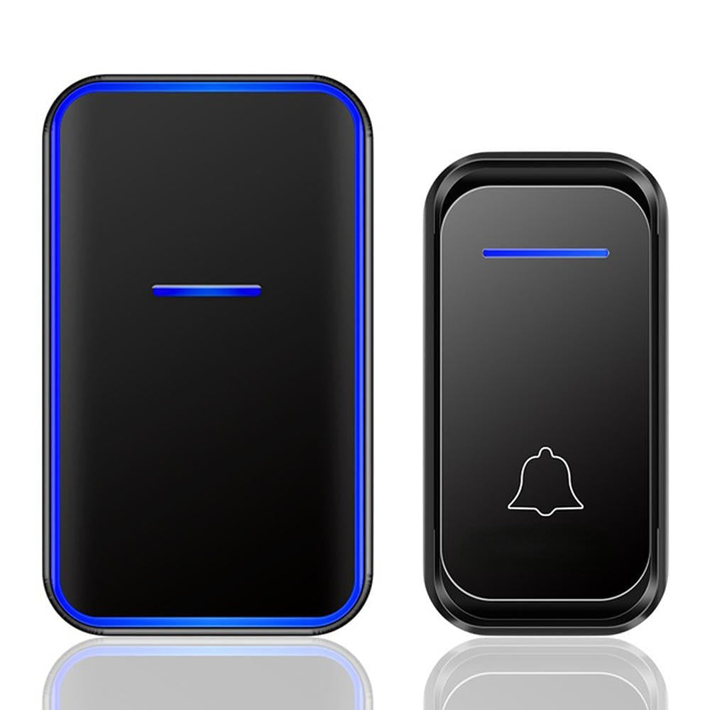 1 Receiver 1 Transmitter EU Plug 300M Remote Home Waterproof LED Indicator Wireless Smart Digital AC Electronic Doorbell Image 3