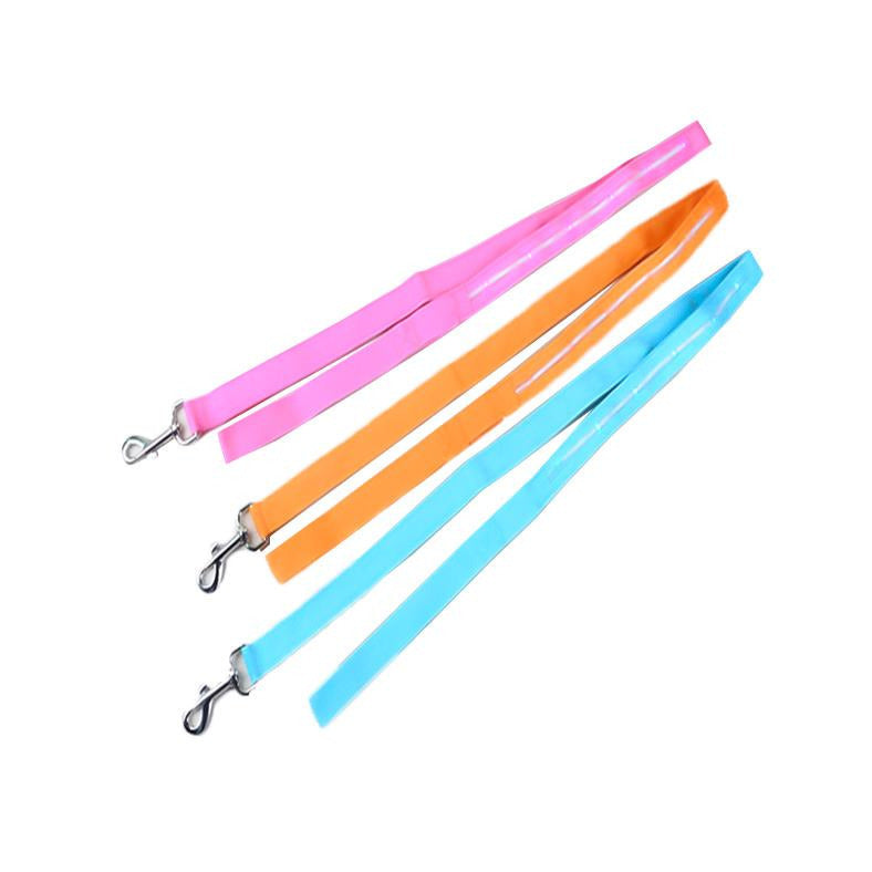 1.25M Nylon Flashing Lighting LED Pet Cat Dog Leash Rope Harness Lead Strap Dog Traction Rope Image 1