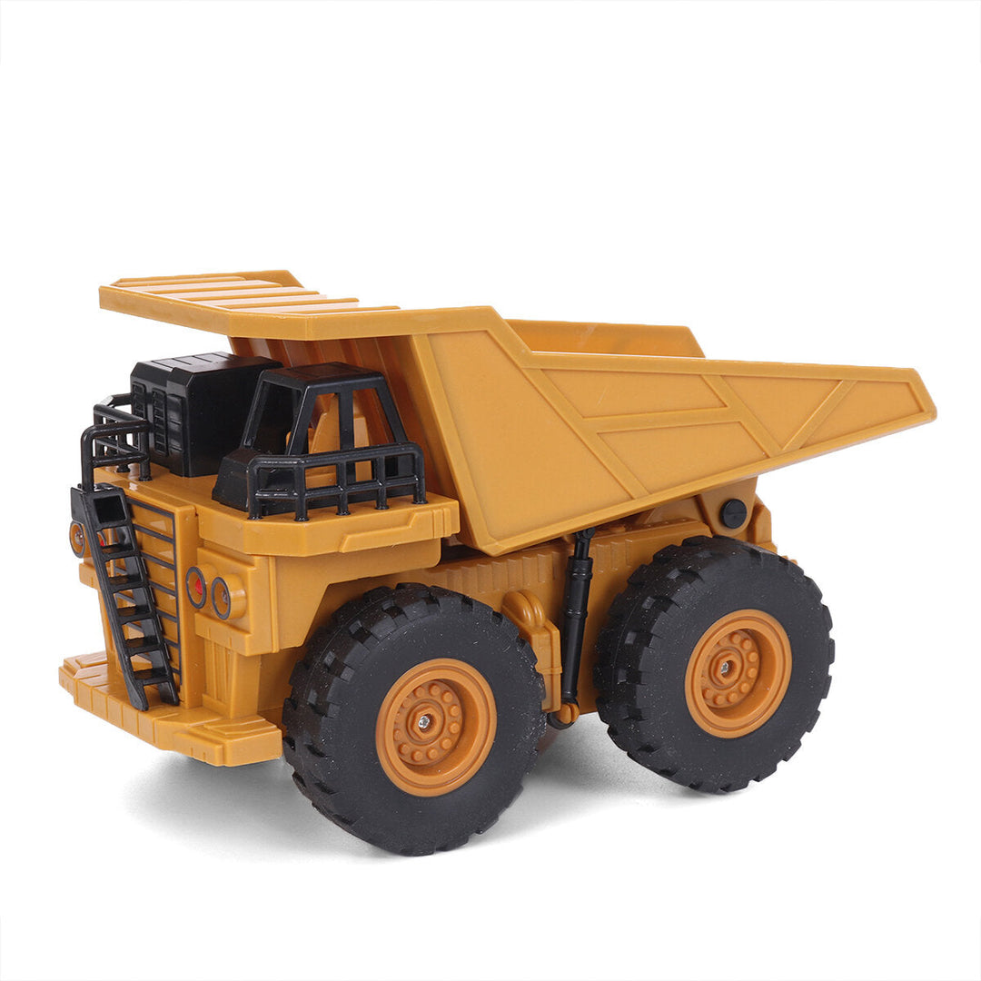 1,24 RC Dump Truck Car 2.4G Remote Control 6CH Engineering Vehicles Toy With Lights Image 1