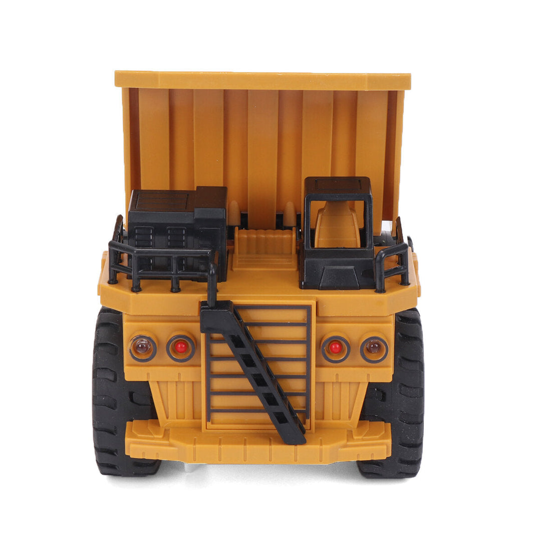 1,24 RC Dump Truck Car 2.4G Remote Control 6CH Engineering Vehicles Toy With Lights Image 3