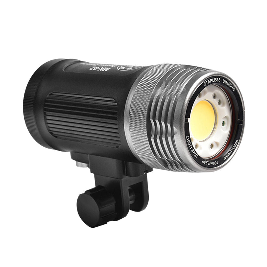 100meter Deepth Waterproof Underwater 6000LM Video Light Lamp With Optical Fiber Interface Diving Photography Image 1