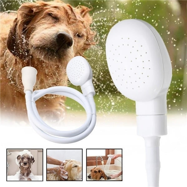 1.2m Dog Shower Head Spray Drains Strainer Pet Bath Hose Sink Washing Hair Pet Hairdresser Shower Image 8