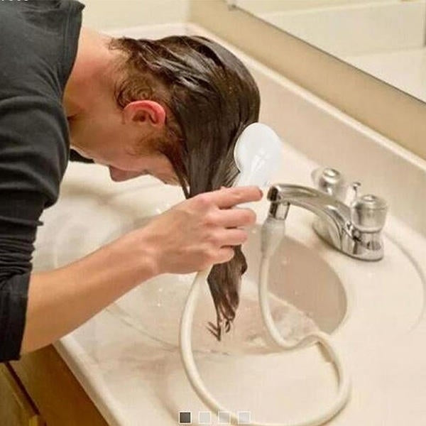 1.2m Dog Shower Head Spray Drains Strainer Pet Bath Hose Sink Washing Hair Pet Hairdresser Shower Image 9