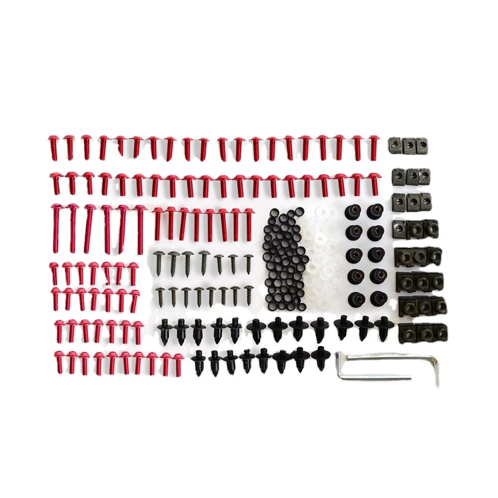 10pcs,223pcs Screws Set Motorcycle Fairing Windshield Body Modification Bolt Set Image 1