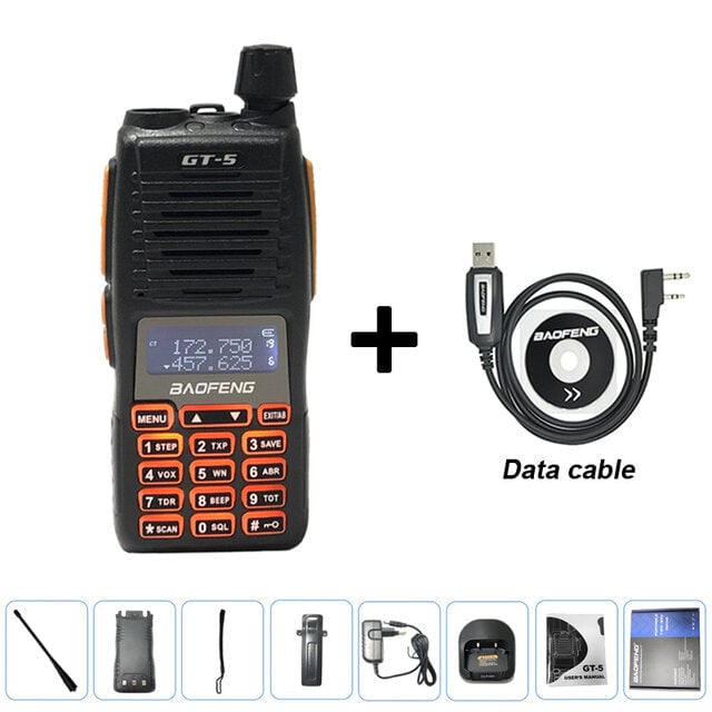 10W Walkie Talkie Two Way Ham Radio Flash Light Dual PTT HF Transceiver 30KM Long Range Portable Radios Upgrade Image 1