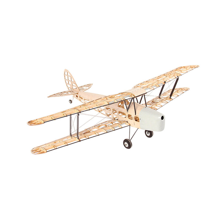 1020mm Wingspan Balsa Wood Biplane Trainer RC Airplane KIT Image 1