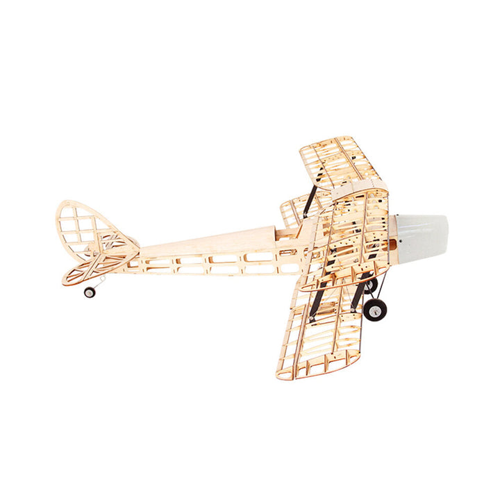 1020mm Wingspan Balsa Wood Biplane Trainer RC Airplane KIT Image 3