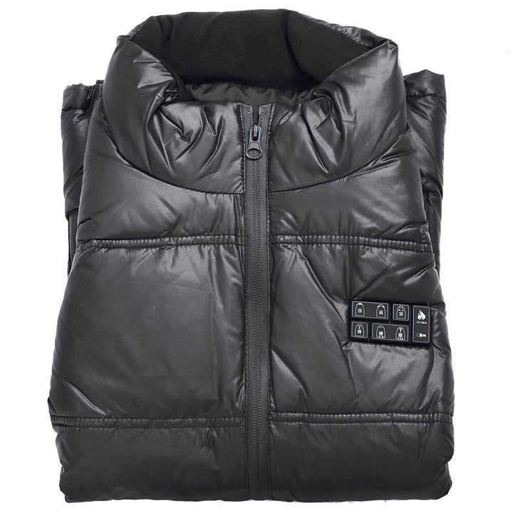 11 Heating Pads Men Women Electric Heated Vest Jacket USB Heating Coat Winter Warm Thermal Ski Image 6