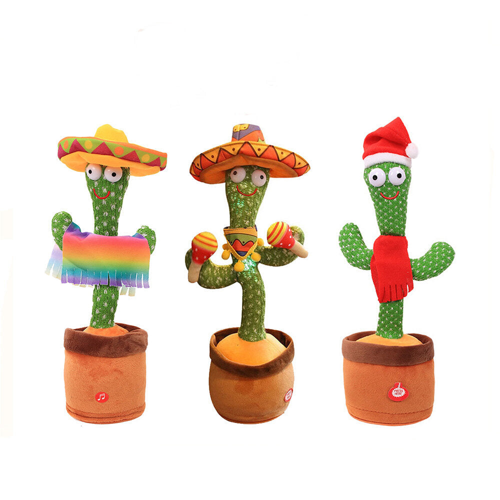 120 Songs Dancing And Twisting Cactus Dancing Cactus Toy Electron Plush Toy Recording Learning To Speak Twisting Toys Image 2