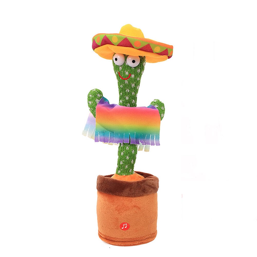 120 Songs Dancing And Twisting Cactus Dancing Cactus Toy Electron Plush Toy Recording Learning To Speak Twisting Toys Image 1