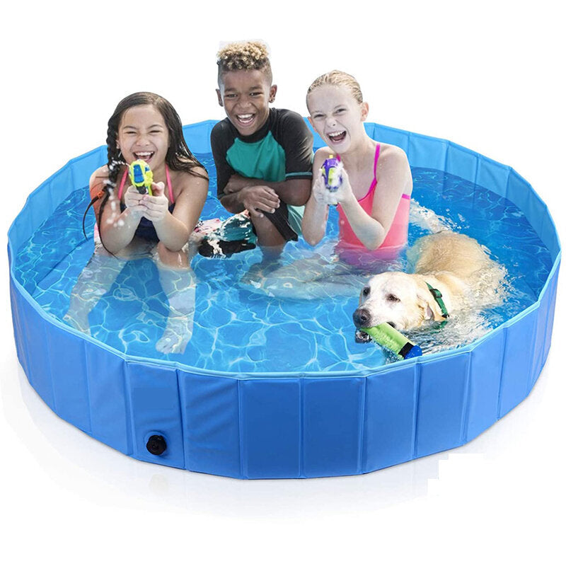 12030cm PVC Pet Pool Collapsible Dog Bath Tub Outdoor Portable Paddling Bath Cat Dog Cleaning Supplies Image 2