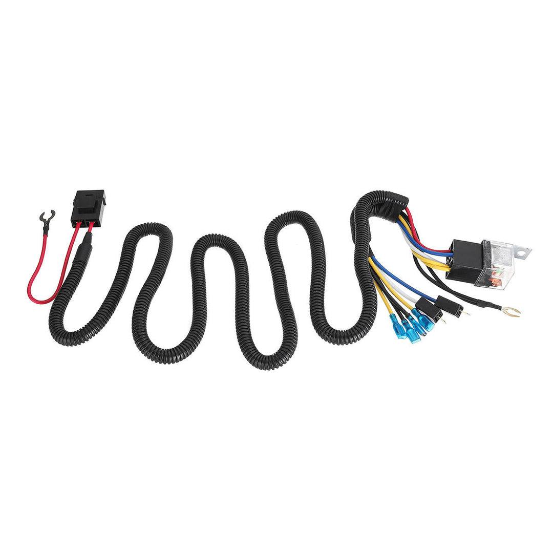 12,24V 100CM Horn Wiring Harness Relay Kit Double Speaker Harness For Car Truck Image 3