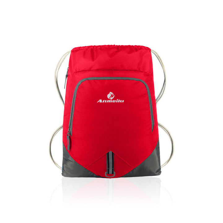 12L Foldable Drawstring Backpack Ultralight Outdoor Travel Waterproof Folding School Bag Image 2