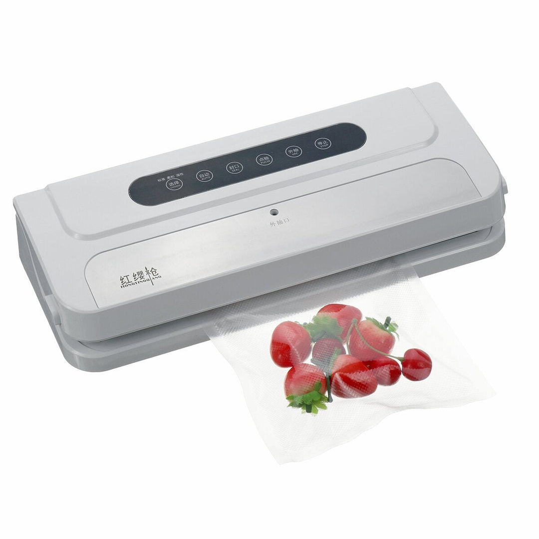140W Electric Food Vacuum Sealer Machine For Storage Packing Food Photos Jewellery Antiques Clothes + 10 Bags Image 1