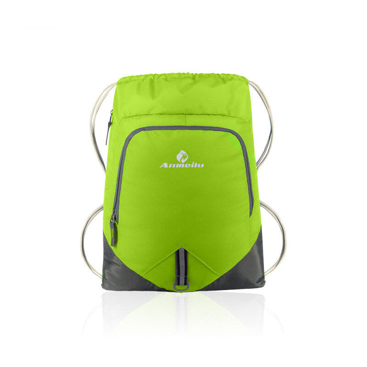 12L Foldable Drawstring Backpack Ultralight Outdoor Travel Waterproof Folding School Bag Image 1