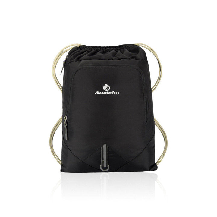 12L Foldable Drawstring Backpack Ultralight Outdoor Travel Waterproof Folding School Bag Image 1