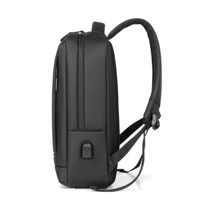 13L School Backpack USB Charging Waterproof Men Shoulder Bag 14inch Laptop Bag for Camping Travel Image 2