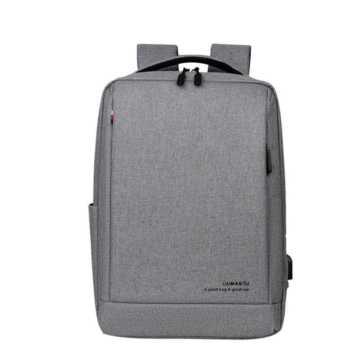 13L School Backpack USB Charging Waterproof Men Shoulder Bag 14inch Laptop Bag for Camping Travel Image 1