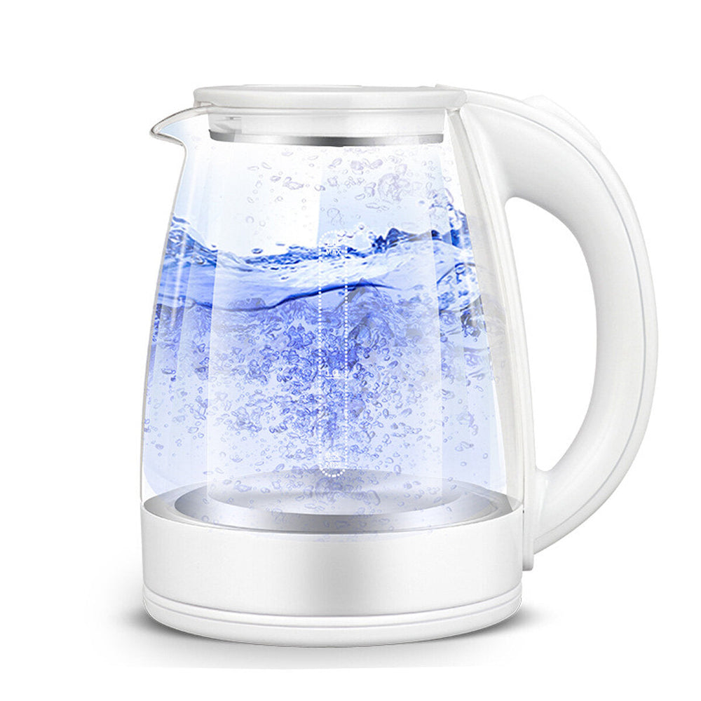 1500W 2L Electric Kettle Stainless Steel Portable Glass Kettle with Blue Light Glass Water Pot Home Boiler Kitchen Water Image 2