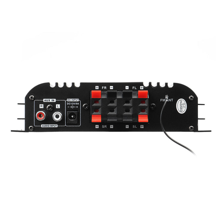 12V Car Mini HIFI Digital bluetooth Audio Power Amplifier Four Channel Output with Remote Control Image 7