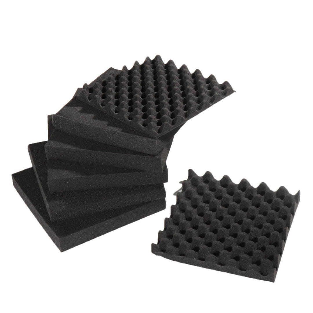 12Pcs,Set Studio Acoustic Foam Panels Tile Sound Insulation Proofing 30x30x4cm Image 1