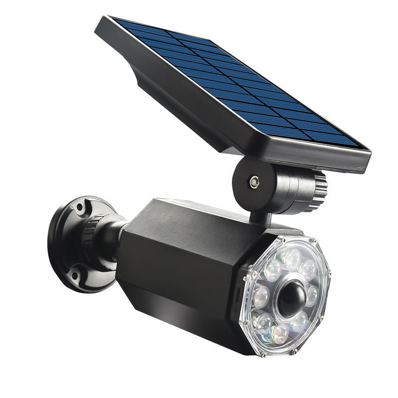 1500mAh Solar Lamp Human Body Induction Simulation Monitoring Camera Solar Sensor Wall Light For Outdoor Garden Garage Image 1