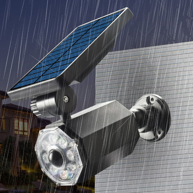 1500mAh Solar Lamp Human Body Induction Simulation Monitoring Camera Solar Sensor Wall Light For Outdoor Garden Garage Image 2