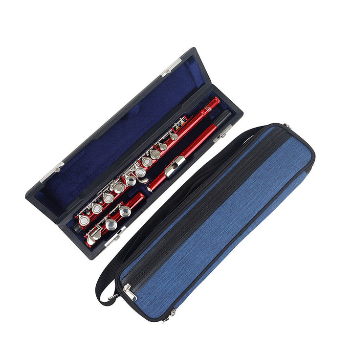 16 Hole 17 Hole Flute Bag Set Leather Inner Box Oxford Cloth Plus Cotton Outer Cross Bag for Flute Accessories Backpack Image 4