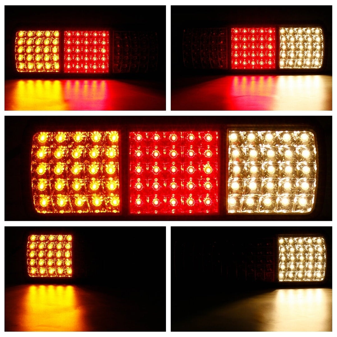 1PC 12V 75 LED Tail Light Brake Stop Reverse Indicator Lamp for Truck Boat Trailer Image 9