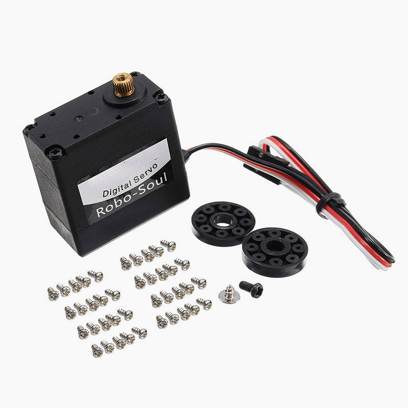 180 Degree 15KG Large Torque Metal Gear Biaxial Digital Servo For Robot Image 1