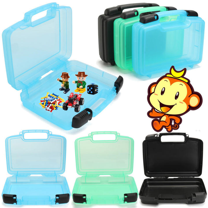 1PC Plastic Finger Animal Pets Storage Box Portable Suitcase Travel Luggage Novelties Toys Organizer Tools DTTT Image 1