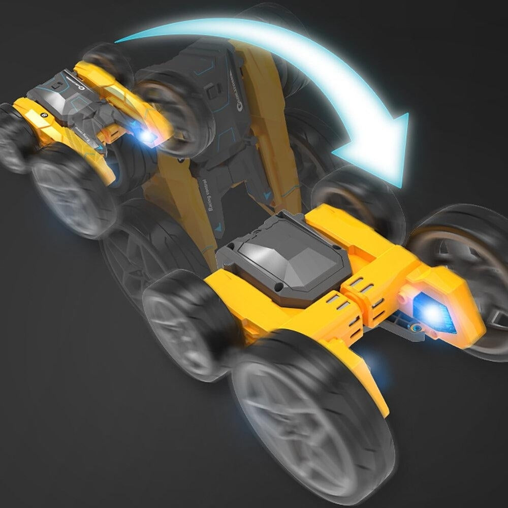 2.4G 4CH Stunt Drift RC Car Deformation Rock Crawler Roll Car 360 Degree Flip For Kids Robot Toys Image 4
