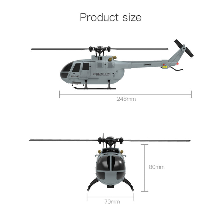 2.4G 4CH 6-Axis Gyro Optical Flow Localization Flybarless Scale RC Helicopter RTF Image 4