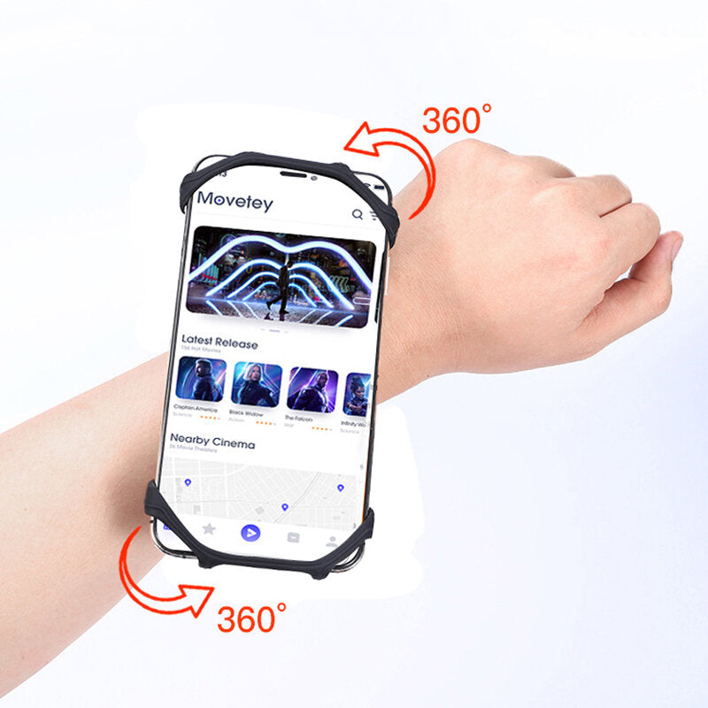 2-in-1 Running Armband Wristband 360 adjustable Riding Mountaineering Navigation Mobile Phone Holder Fitness Sports Image 8