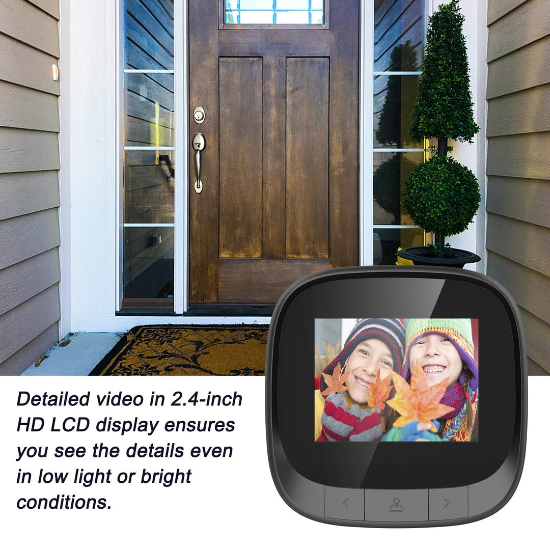 2.4" Smart Doorbell IR Night Vision Door Peephole Camera Photo Recording Digital Display Video Door Bell Image 4