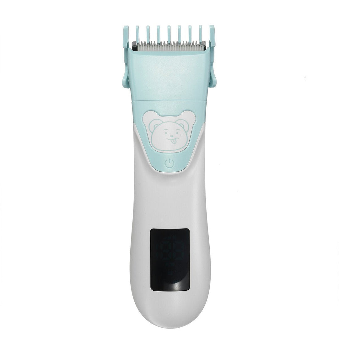 2 in 1 Washable Electric Baby Hair Trimmerand Nail Grinder Children LCD Haircut Machine Clipper Haircut Shaver Image 6
