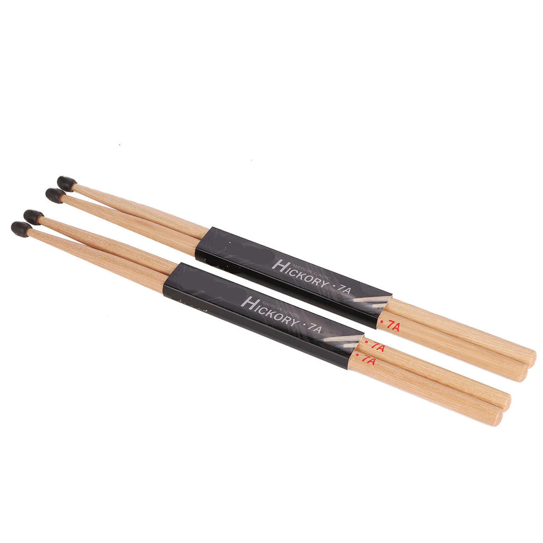 2 Pair 7A Drumsticks Water Drop Hammerheads Classic for Adults and Students Image 4