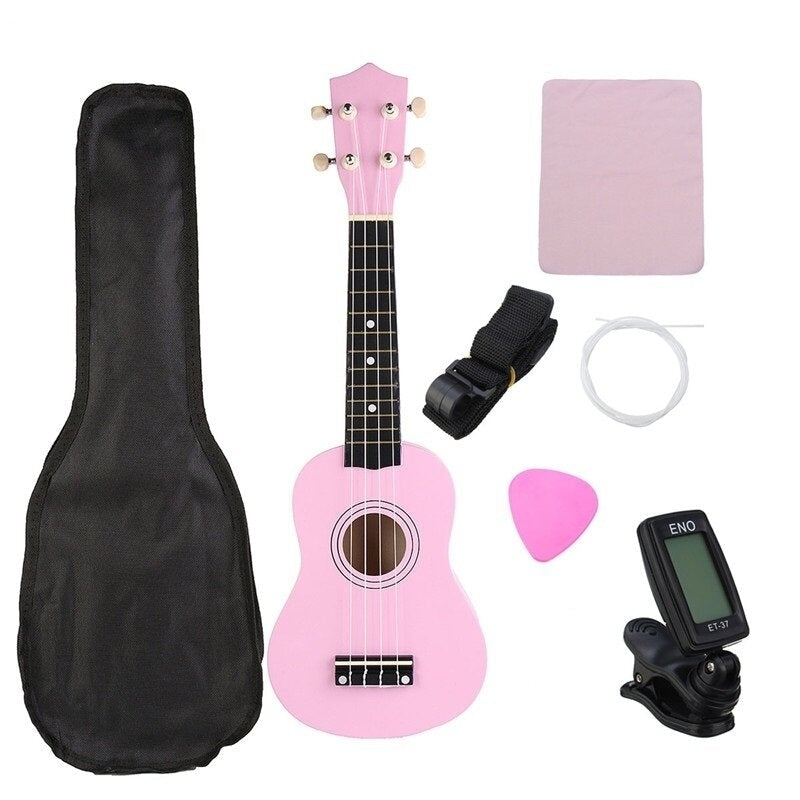 21 Inch Economic Soprano Ukulele Uke Musical Instrument With Gig bag Strings Tuner Image 1