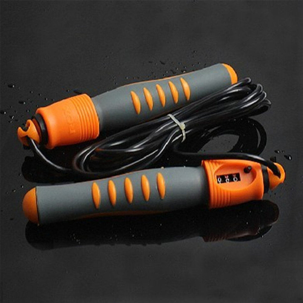 2.8M Professional Jumping Rope w/ Counter Home Fast Speed Sport Cardio Exercise Rope Skipping Image 2