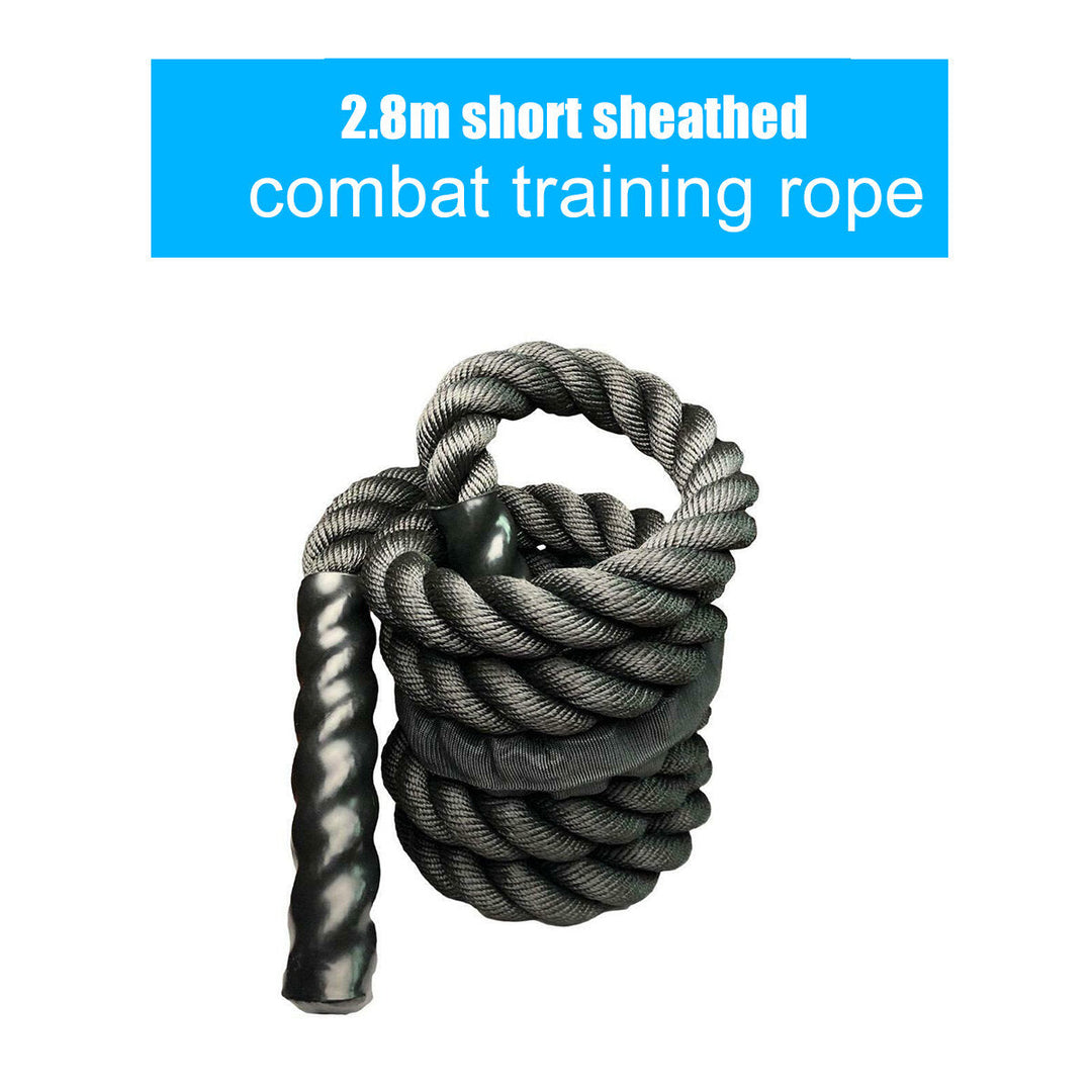 2.8M/3M Fitness Heavy Jump Rope 25mm Diameter Weighted Battle Skipping Ropes Powerful Strength Training Ropes Image 7