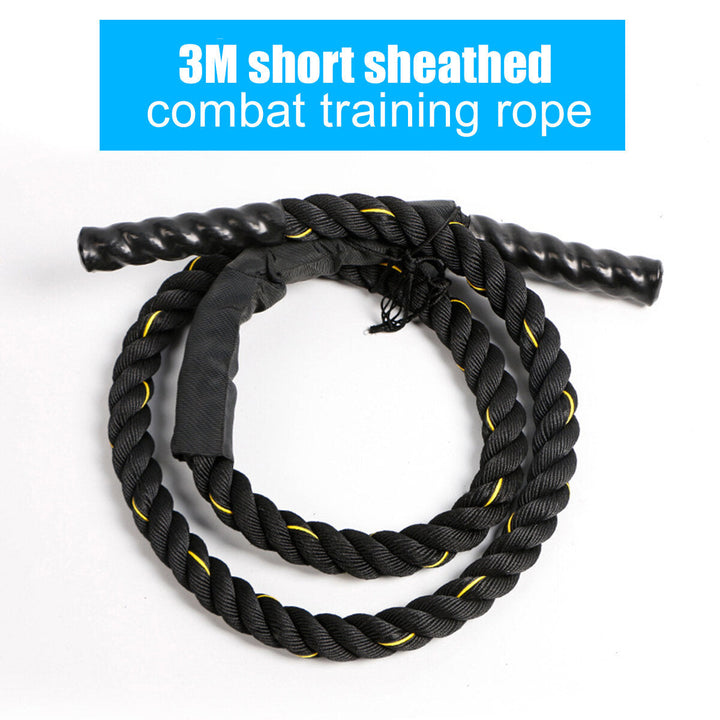 2.8M/3M Fitness Heavy Jump Rope 25mm Diameter Weighted Battle Skipping Ropes Powerful Strength Training Ropes Image 8