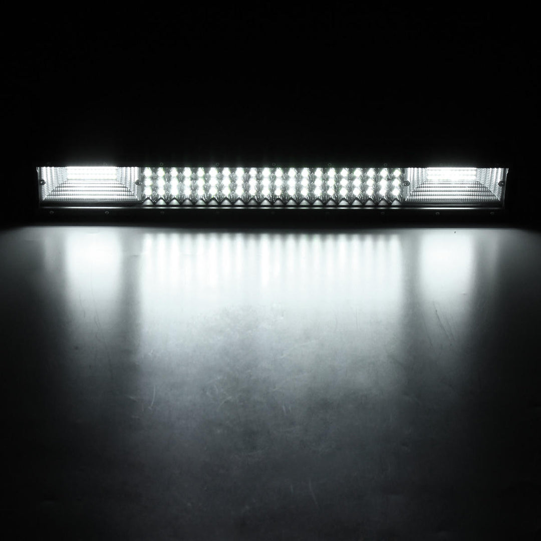 20inch Quad-row LED Work Light Bar Combo Offroad Driving Lamp Car Trucks Boats Image 11