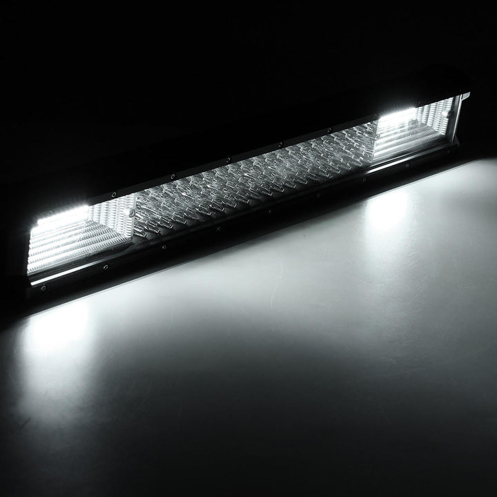 20inch Quad-row LED Work Light Bar Combo Offroad Driving Lamp Car Trucks Boats Image 12