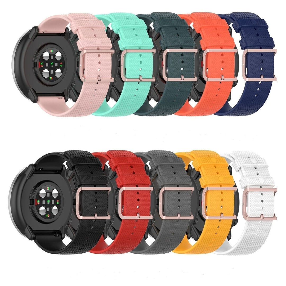 20mm Dot Pattern Silicone Smart Watch Band Replacement Strap Image 12