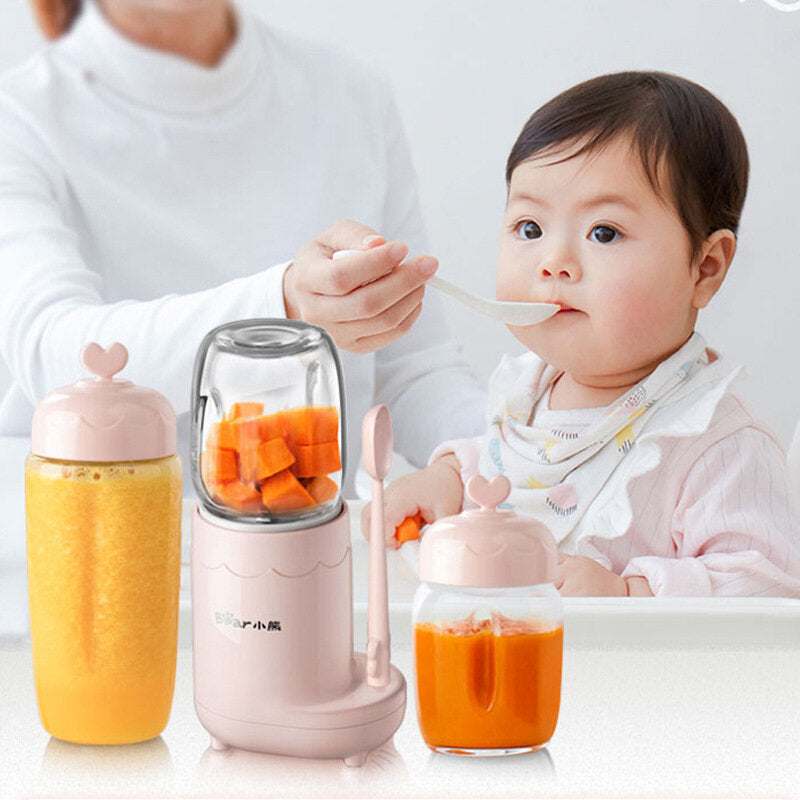 200W 220V Portable Multi-functional Baby Food Blender Juicer Machine Meat Grinder with 3 Cups Image 2